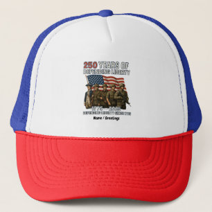 America’s 250th Birthday US Flag Military Parade  Trucker Hat