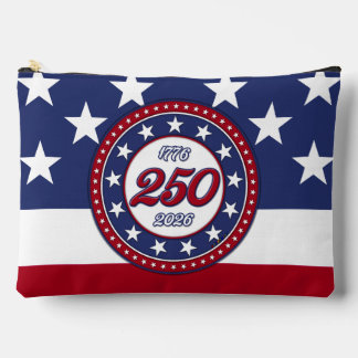 America’s 250th Birthday With USA Flag Accessory Pouch