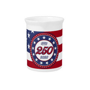 America’s 250th Birthday With USA Flag Beverage Pitcher