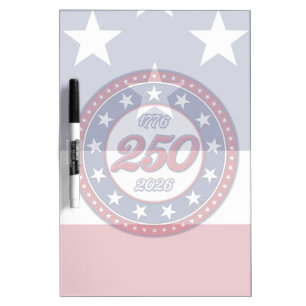 America’s 250th Birthday With USA Flag Dry Erase Board
