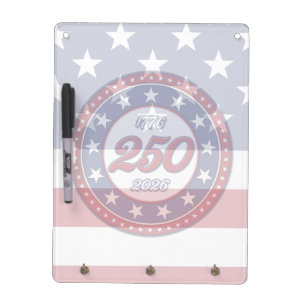 America’s 250th Birthday With USA Flag Dry Erase Board
