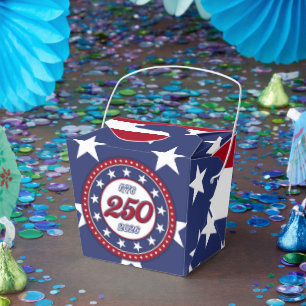 America’s 250th Birthday With USA Flag Favor Boxes