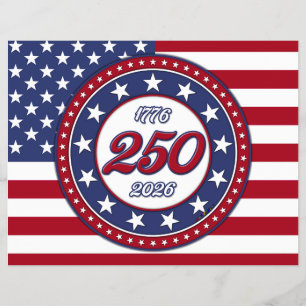 America’s 250th Birthday With USA Flag Flyer