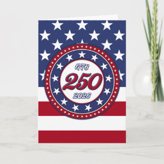 America’s 250th Birthday With USA Flag Invitation