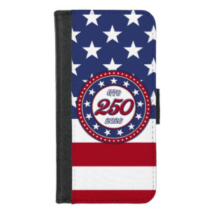 America’s 250th Birthday With USA Flag iPhone 8/7 Wallet Case