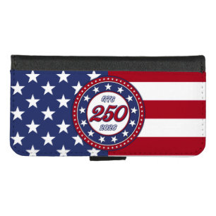 America’s 250th Birthday With USA Flag iPhone 8/7 Wallet Case