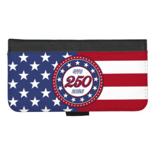 America’s 250th Birthday With USA Flag iPhone 8/7 Plus Wallet Case