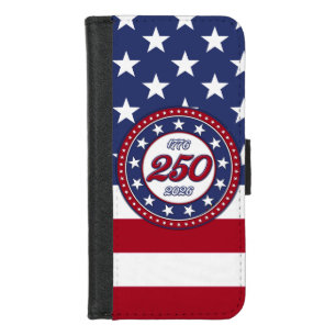 America’s 250th Birthday With USA Flag iPhone 8/7 Wallet Case