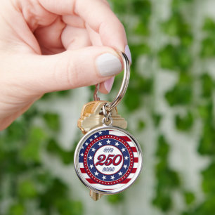 America’s 250th Birthday With USA Flag Keychain