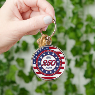 America’s 250th Birthday With USA Flag Keychain