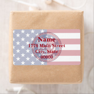 America’s 250th Birthday With USA Flag Label