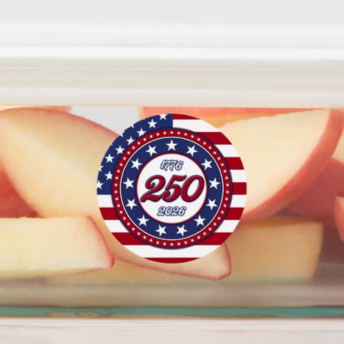 America’s 250th Birthday With USA Flag Labels
