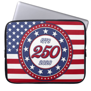 America’s 250th Birthday With USA Flag Laptop Sleeve