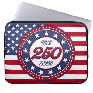 America’s 250th Birthday With USA Flag Laptop Sleeve