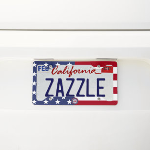 America’s 250th Birthday With USA Flag License Plate Frame