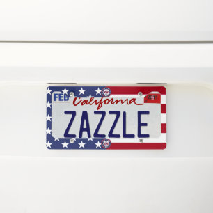America’s 250th Birthday With USA Flag License Plate Frame