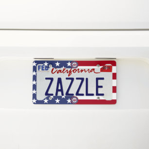 America’s 250th Birthday With USA Flag License Plate Frame