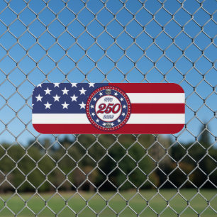 America’s 250th Birthday With USA Flag Metal Sign