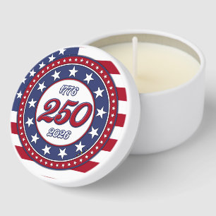 America’s 250th Birthday With USA Flag Mini Candle Favors