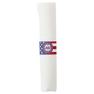 America’s 250th Birthday With USA Flag Napkin Bands