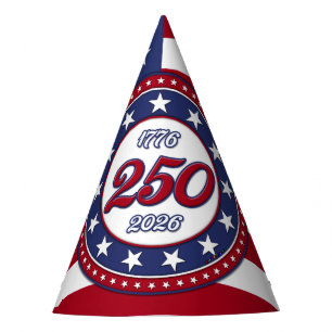 America’s 250th Birthday With USA Flag Party Hat