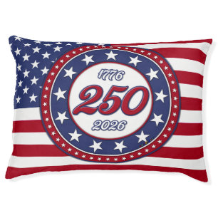 America’s 250th Birthday With USA Flag Pet Bed