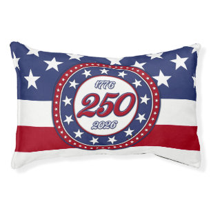 America’s 250th Birthday With USA Flag Pet Bed