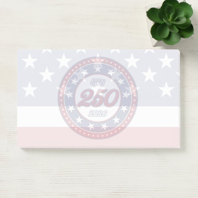 America’s 250th Birthday With USA Flag Post-it Notes (Office)