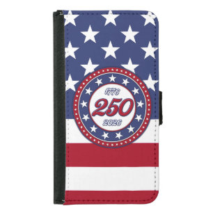 America’s 250th Birthday With USA Flag Samsung Galaxy S5 Wallet Case