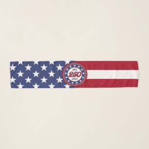 America’s 250th Birthday With USA Flag Scarf