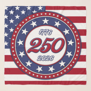 America’s 250th Birthday With USA Flag Scarf