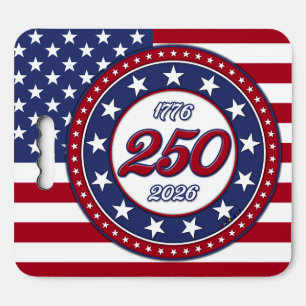 America’s 250th Birthday With USA Flag Seat Cushion