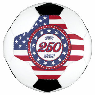 America’s 250th Birthday With USA Flag Soccer Ball