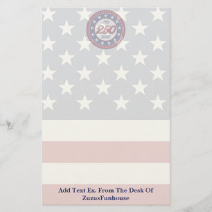 America’s 250th Birthday With USA Flag Stationery