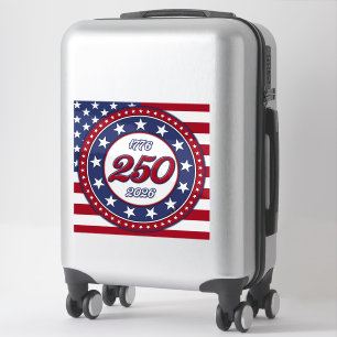 America’s 250th Birthday With USA Flag Sticker