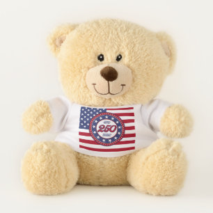 America’s 250th Birthday With USA Flag Teddy Bear
