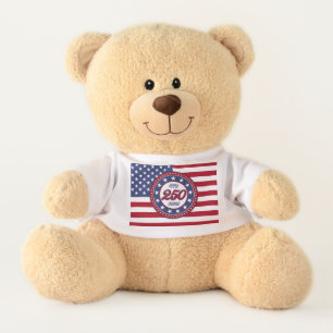 America’s 250th Birthday With USA Flag Teddy Bear