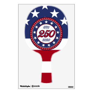 America’s 250th Birthday With USA Flag Wall Decal