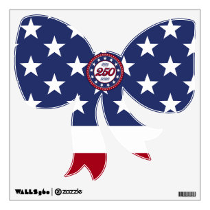 America’s 250th Birthday With USA Flag Wall Decal
