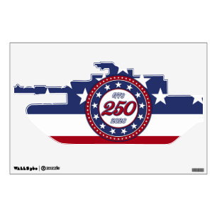 America’s 250th Birthday With USA Flag Wall Decal