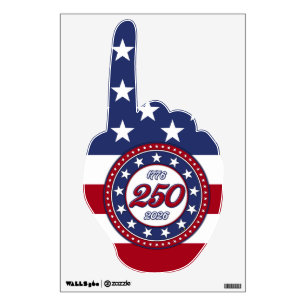 America’s 250th Birthday With USA Flag Wall Decal