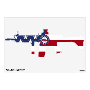 America’s 250th Birthday With USA Flag Wall Decal