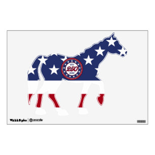 America’s 250th Birthday With USA Flag Wall Decal