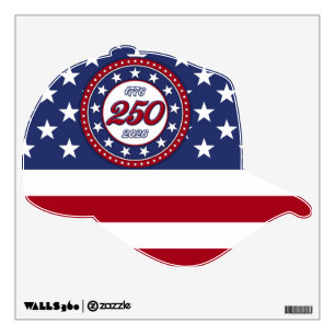 America’s 250th Birthday With USA Flag Wall Decal