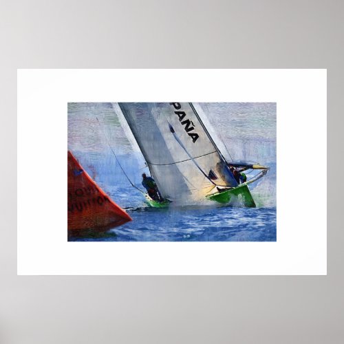america s cup Sailing sailboat sailboat race Poster