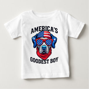 America’s Goodest Boy Dog Baby T-Shirt