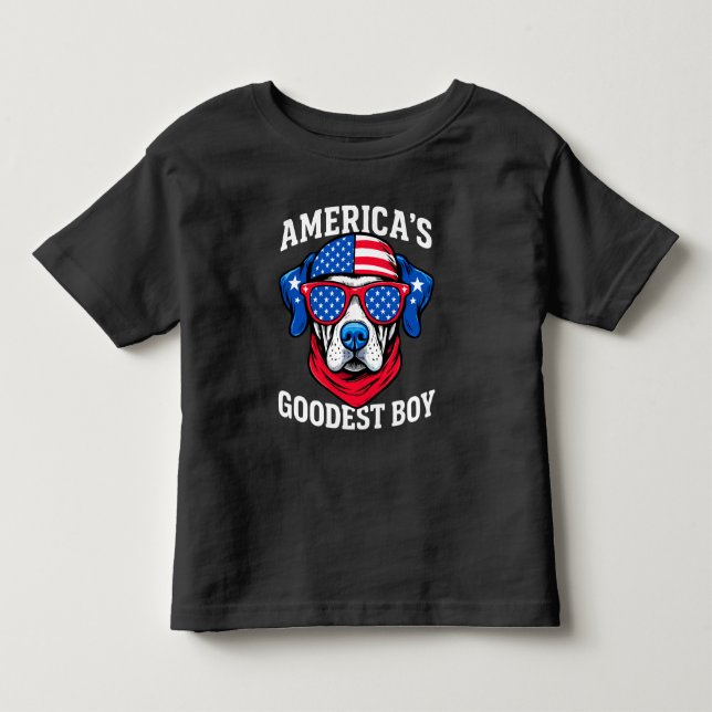 America’s Goodest Boy Dog Toddler T-shirt (Front)