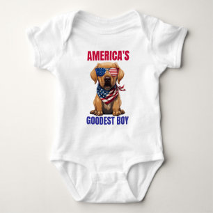 America’s Goodest Labrador Baby Bodysuit
