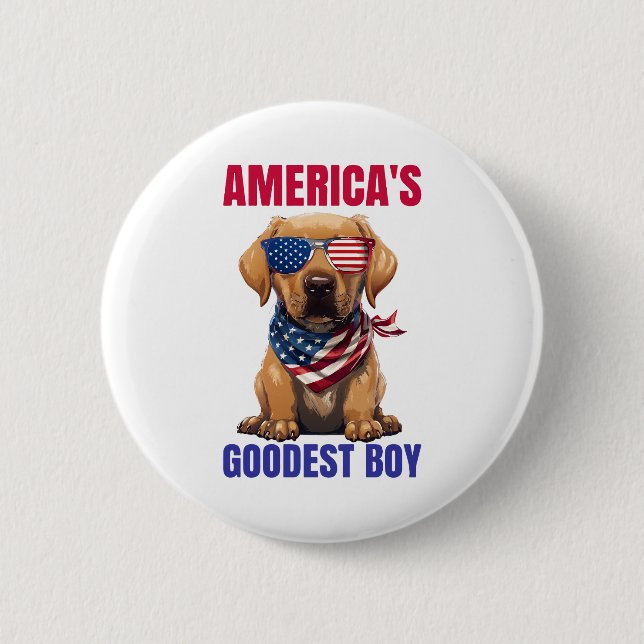 America’s Goodest Labrador Button (Front)