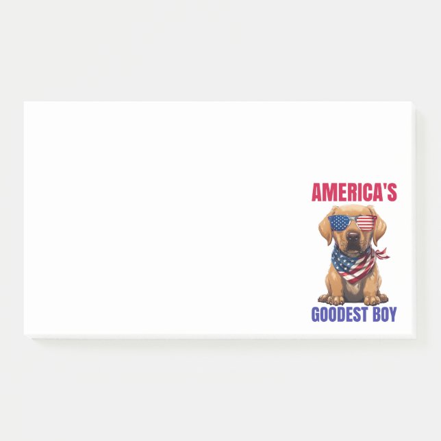 America’s Goodest Labrador Post-it Notes (Front)